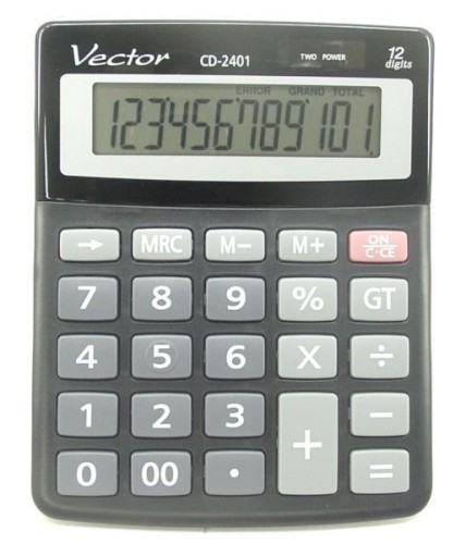 Kalkulator Vector KAV CD-2401 BLK, Vector