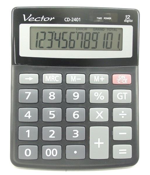 Kalkulator Vector KAV CD-2401 BLK, Vector