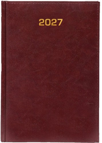 Kalendarz 2027 tygodniowy A5 Baladek Bordo