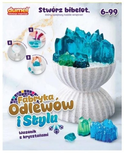Fabryka odlewów i stylu - wazonik z kryształem