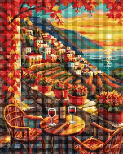 Diamentowa mozaika - Historia wina 40x50cm, Ideyka