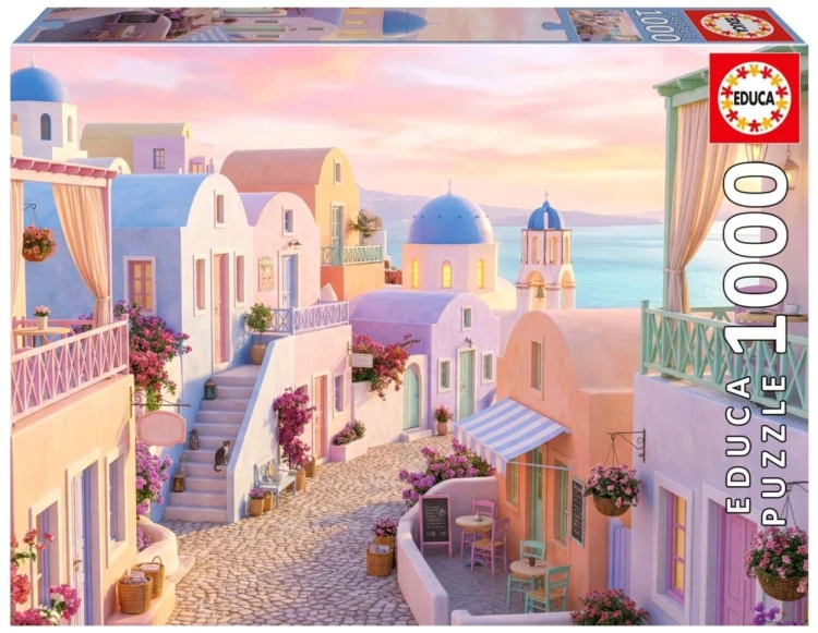 Puzzle 1000 Santorini/ Grecja, Educa