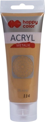 Farba akrylowa głebokie złoto metalik 75ml
