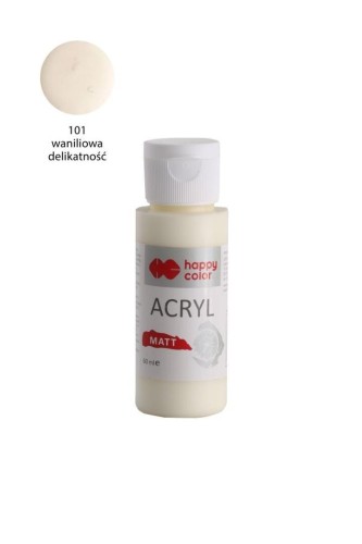 Farba akrylowa Matt wanilia 60ml HAPPY COLOR