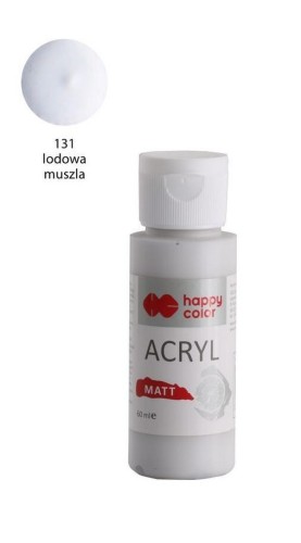 Farba akrylowa Matt biały lodowy 60ml HAPPY COLOR