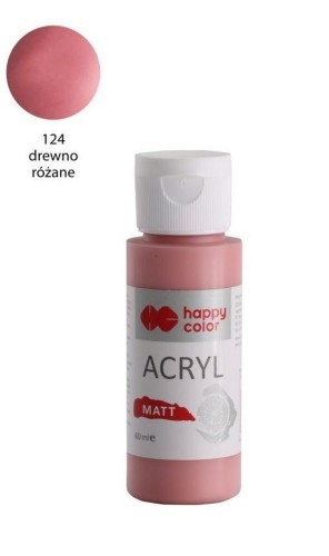 Farba akrylowa Matt różany 60ml HAPPY COLOR