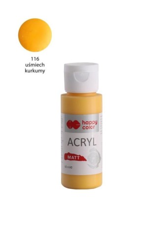 Farba akrylowa Matt kurkuma 60ml HAPPY COLOR