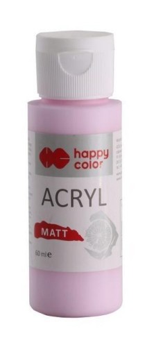 Farba akrylowa Matt róż jasny 60ml HAPPY COLOR