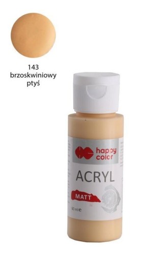 Farba akrylowa Matt brzoskwiniowy 60ml HAPPY COLOR