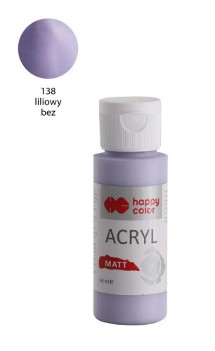 Farba akrylowa Matt liliowy bez 60ml HAPPY COLOR