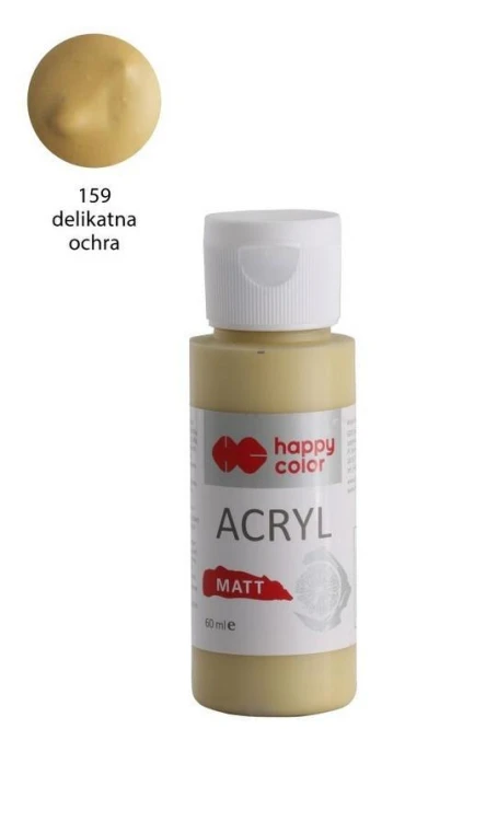 Farba akrylowa Matt ochra 60ml HAPPY COLOR