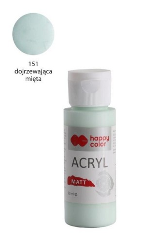 Farba akrylowa Matt miętowy jasny 60ml HAPPY COLOR