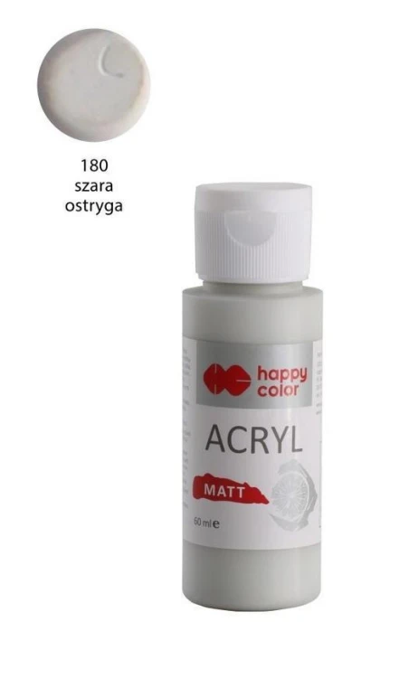 Farba akrylowa Matt szara ostryga 60ml HAPPY COLOR