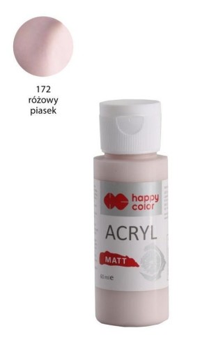 Farba akrylowa Matt piasek różowy 60ml HAPPY COLOR