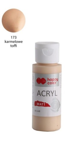 Farba akrylowa Matt karmelowy 60ml HAPPY COLOR