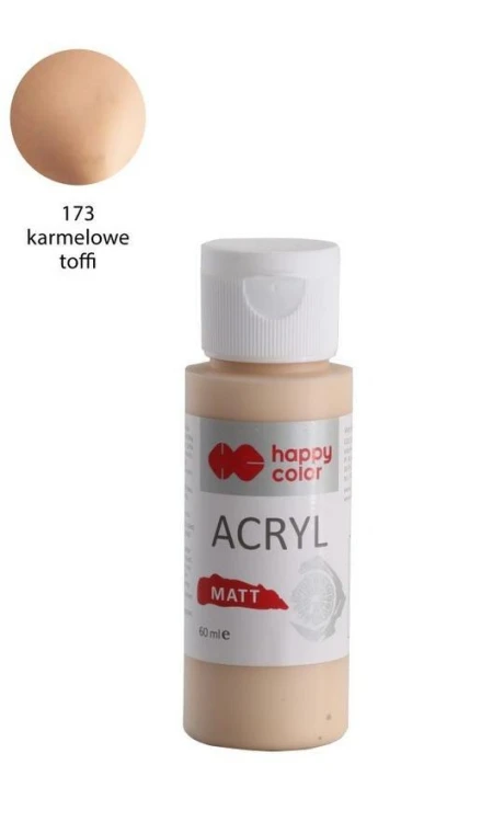 Farba akrylowa Matt karmelowy 60ml HAPPY COLOR