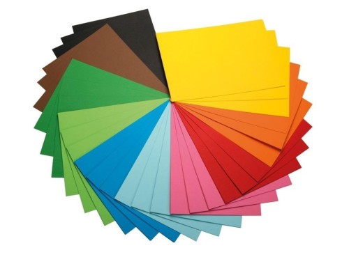 Karton kolorowy 170g A4 (50szt) 10 kolorów