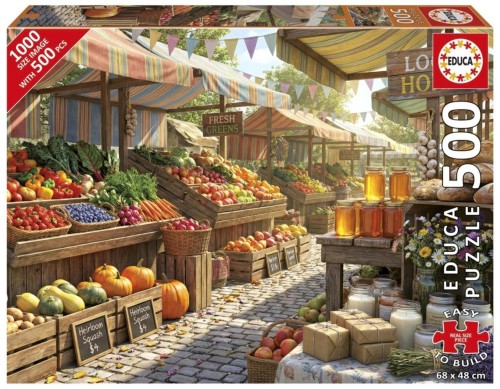 Puzzle 500 Zdrowa żywność, Educa