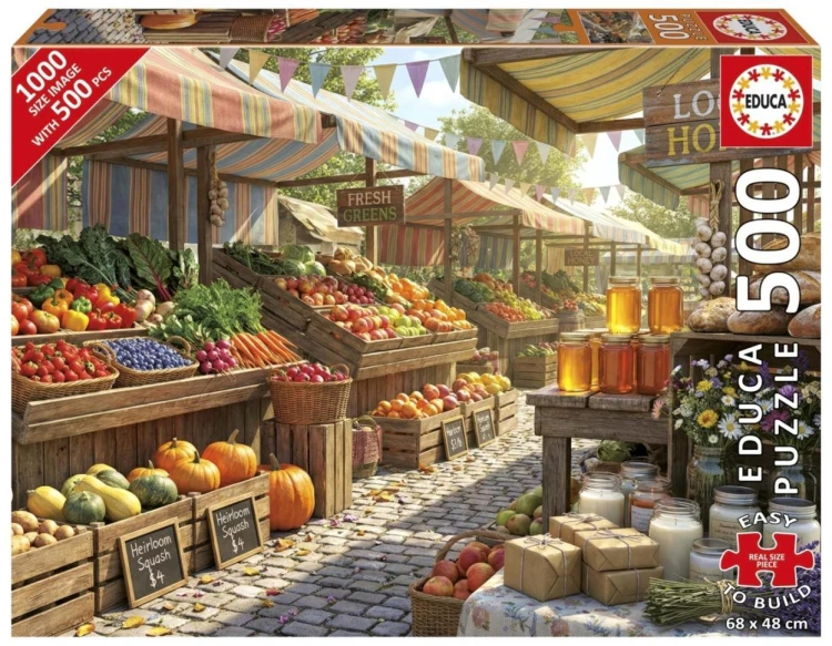 Puzzle 500 Zdrowa żywność, Educa