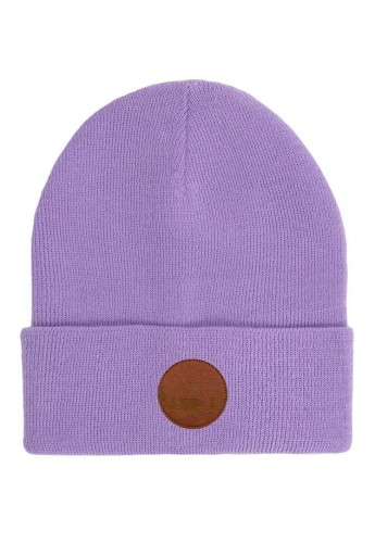 Czapka Beanie z bawełny organicznej liliowa