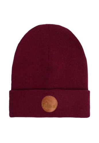 Czapka Beanie z bawełny organicznej karminowa