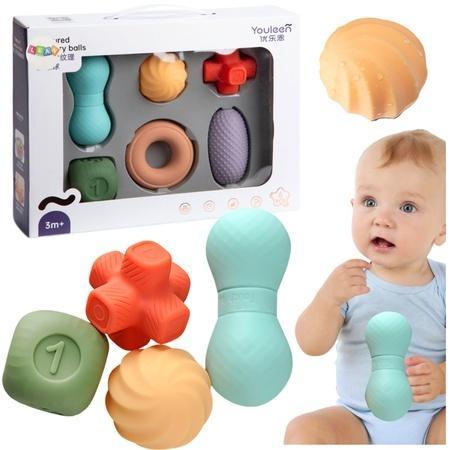 Zestaw miękkich zabawek sensorycznych 6szt