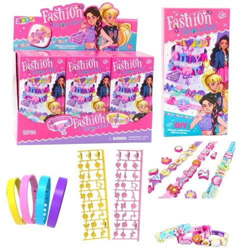 Bransoletki DIY zawieszki wzory litery, Leantoys
