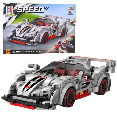 Klocki konstrukcyjne Auto sportowe robot 2w1 363el