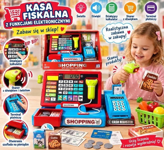 Kasa sklepowa z terminalem do kart płatniczych