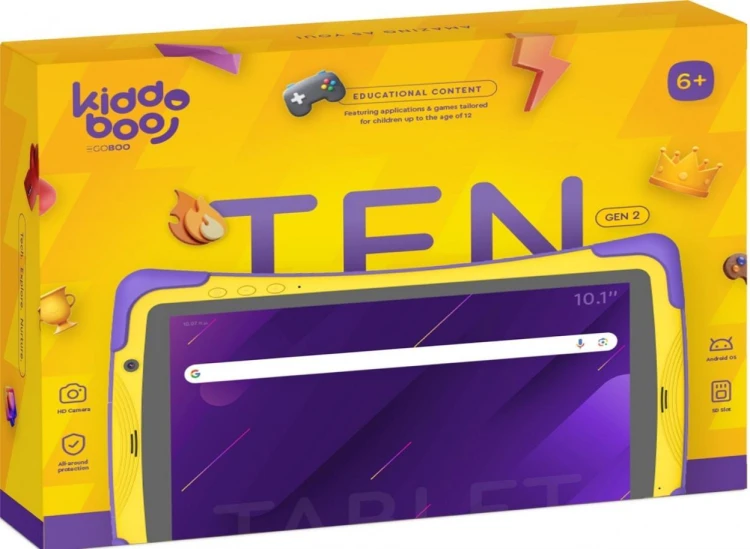 Tablet dla dzieci Ten Gen2, Kiddoboo